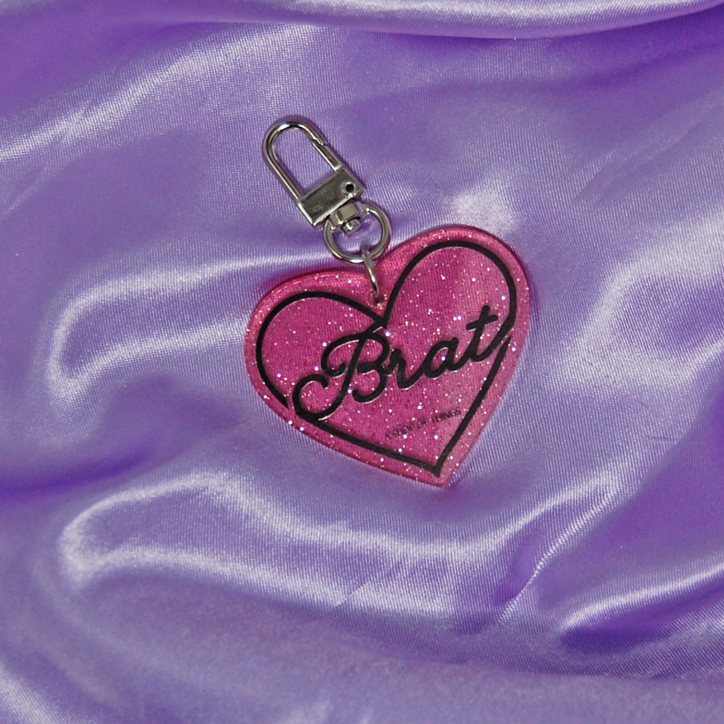 Brat Keychain | Pink