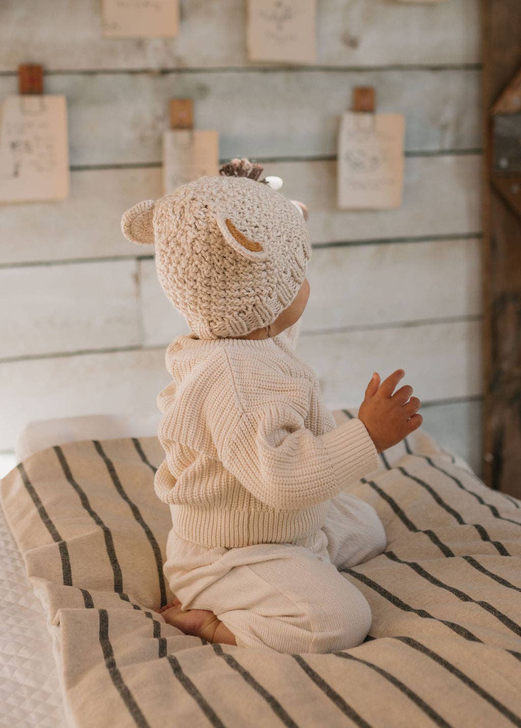 Bear Beanie | Oatmeal