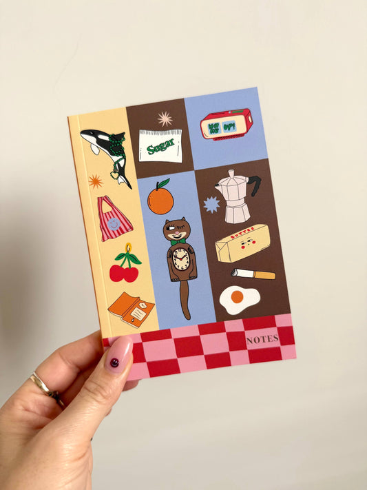 Lined Notes Notebook | Mini A6 Journal