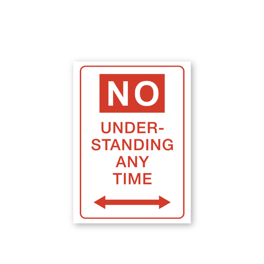 No Understanding Magnet x Richard Tipping