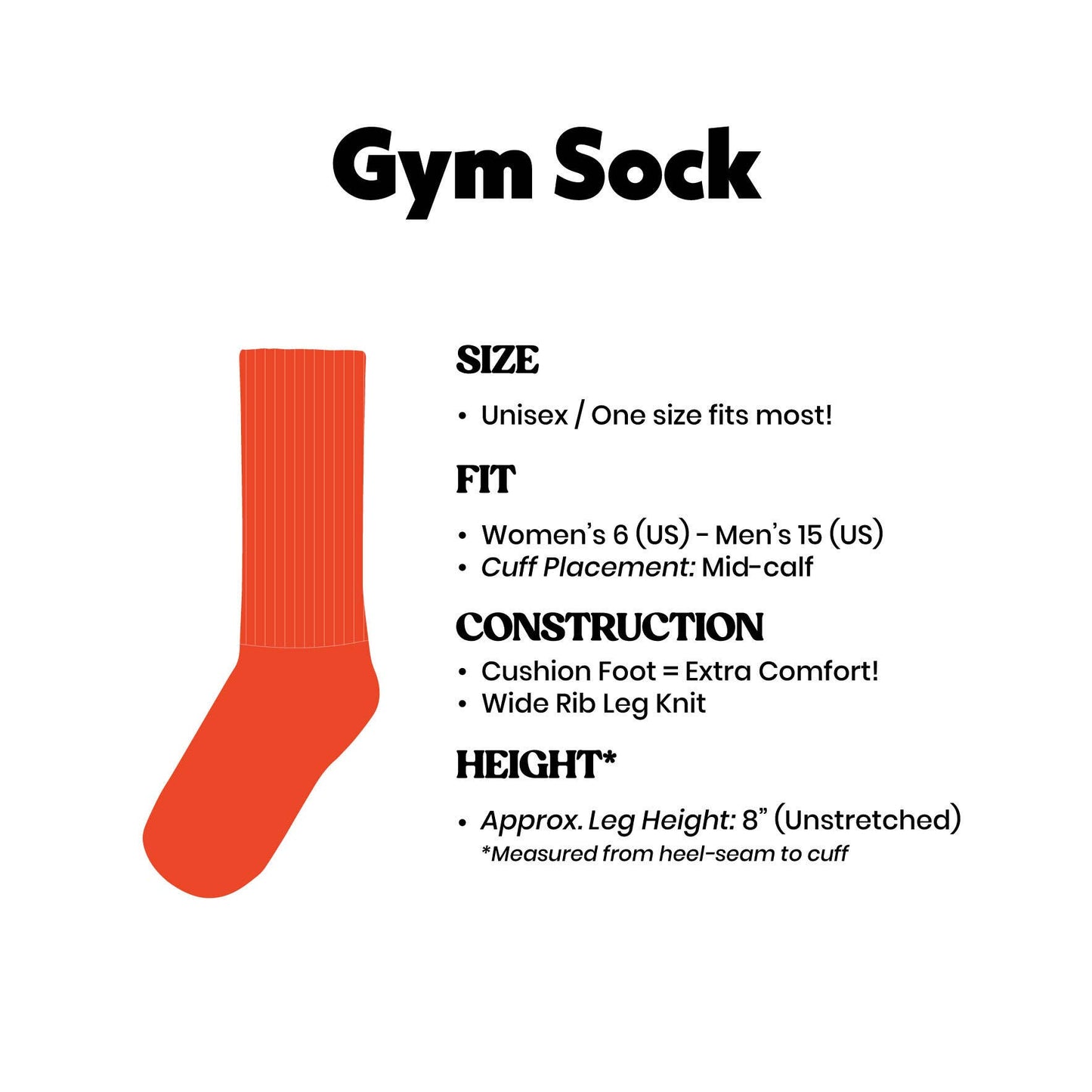 Hottie | Gym Crew Socks