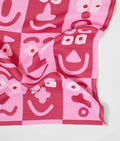 Faces Pink/Maroon | Cotton Tea Towel