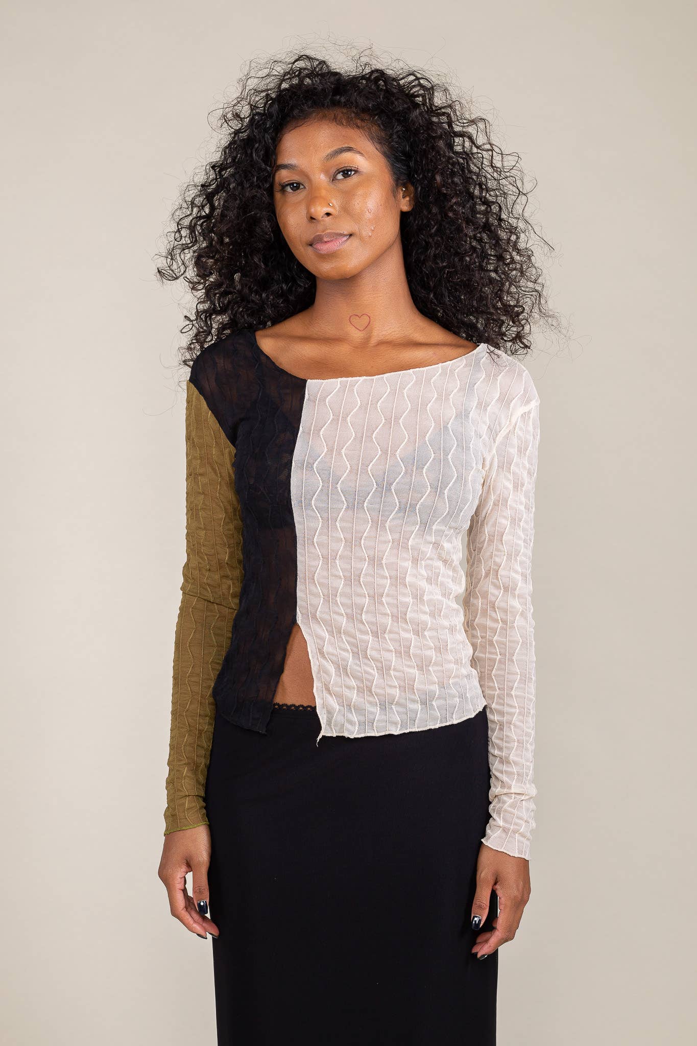 Jacquard Mesh Top | Jem