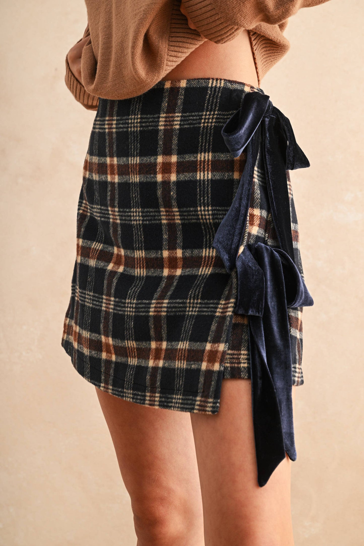 Plaid Wrap Skort