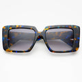 Camilla Rectangular Sunglasses | Blue Tortoise