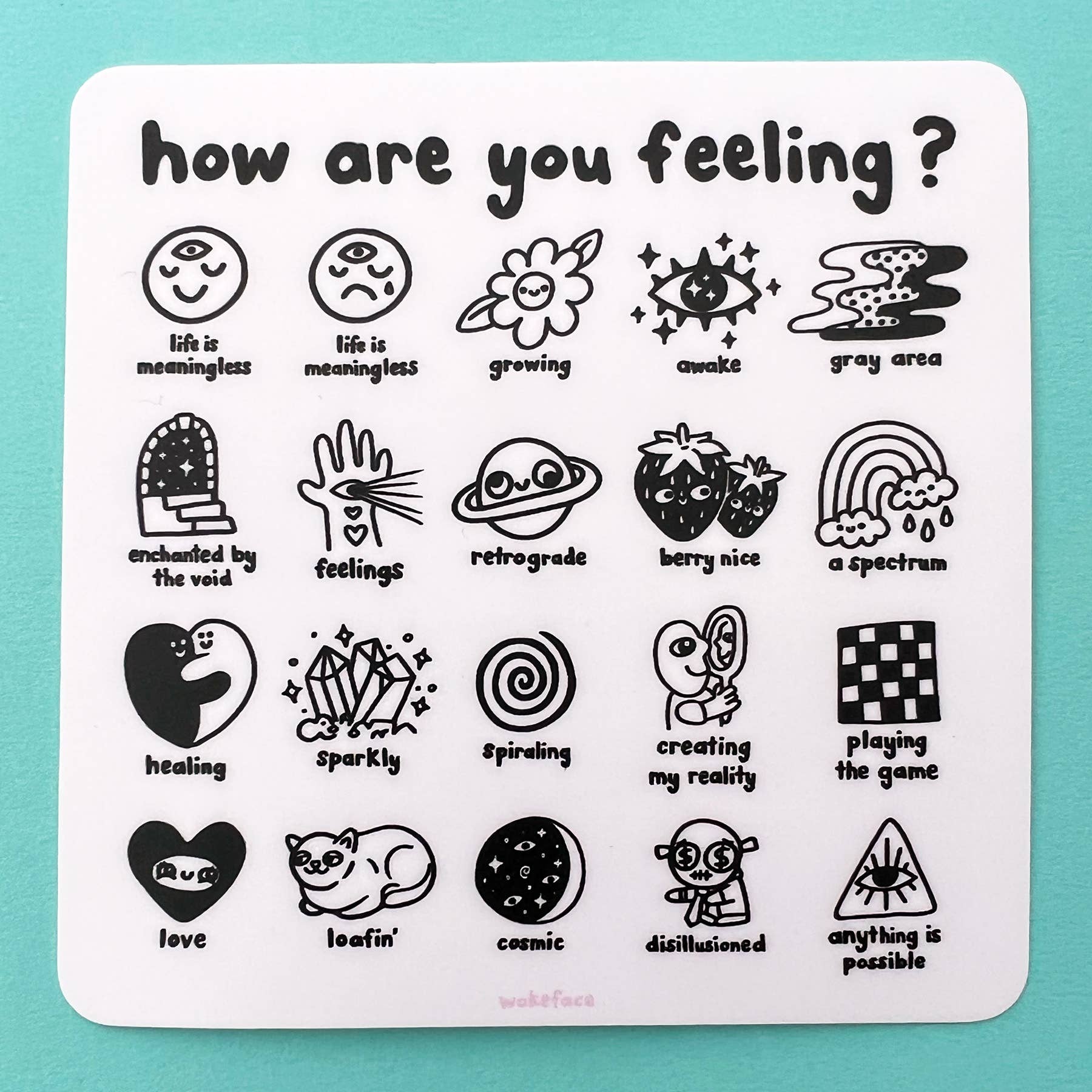 Sticker - Feelings Chart