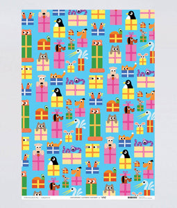 'Birthday Animals' Gift Wrap | 1 Sheet