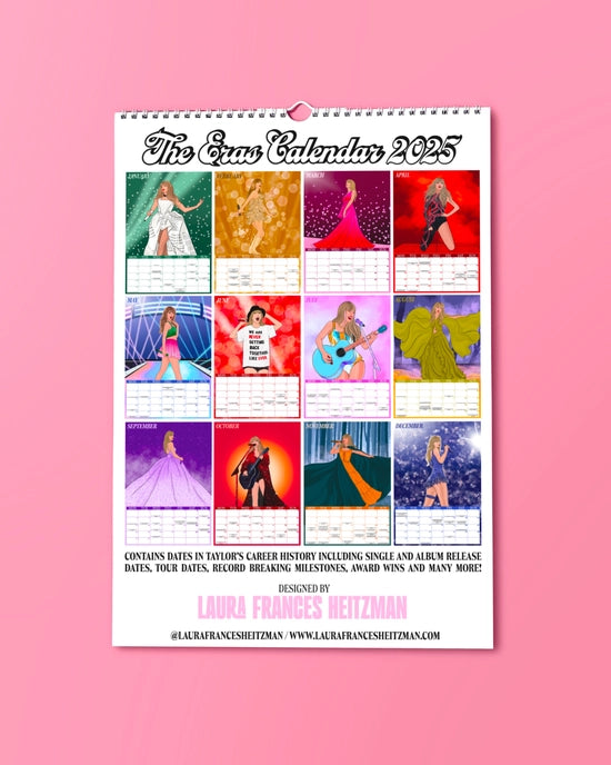 The Taylor Swift Eras 2025 Calendar