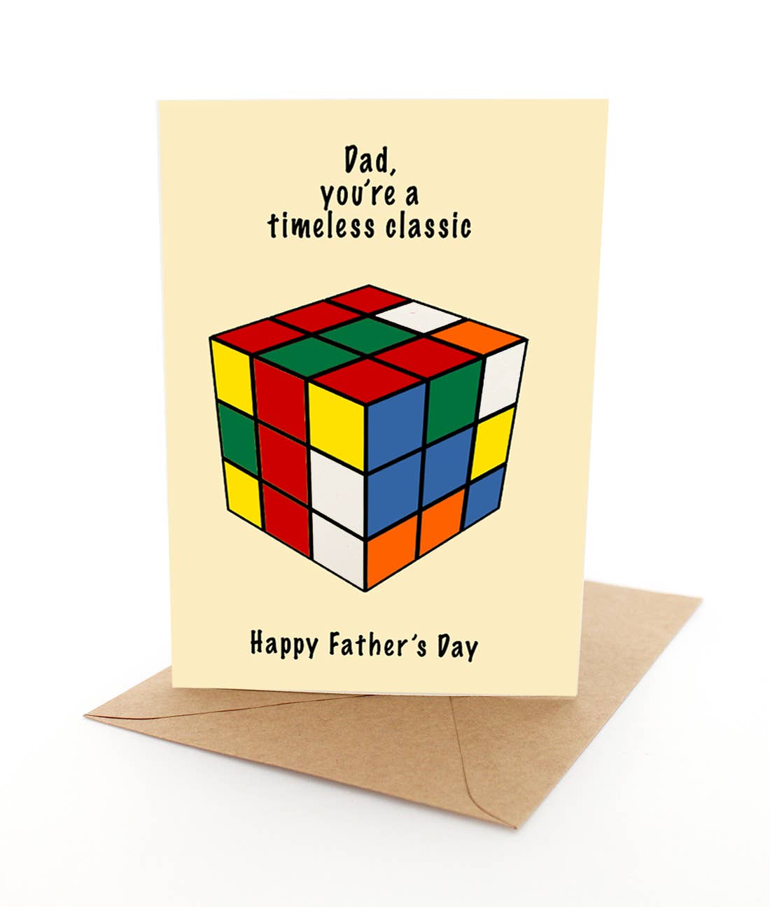 Classic Dad Rubiks Card
