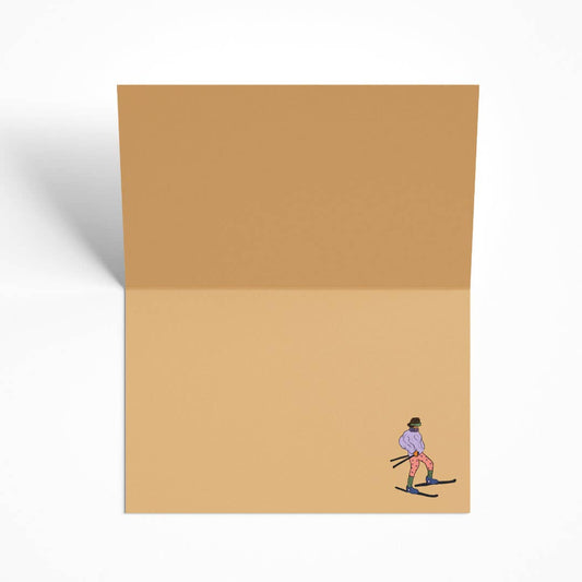 Skiing in Viennetta Themed Birthday Card
