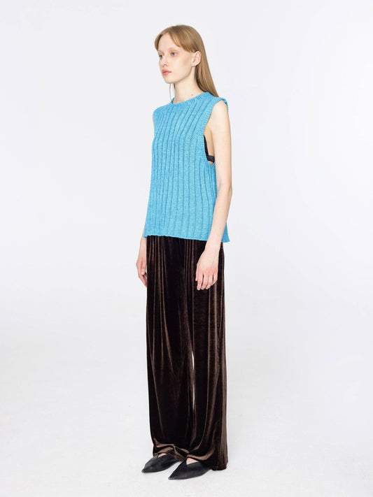 Velvet Wide Leg Pants