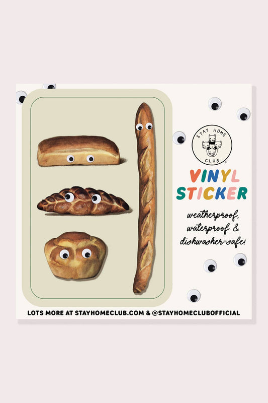 Vinyl Sticker | Googly Bread