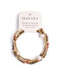 Unakite and Pearl Miyuki Stretch Bracelets | Set of 3