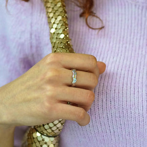 Pastel Jewelled Wiggle Ring