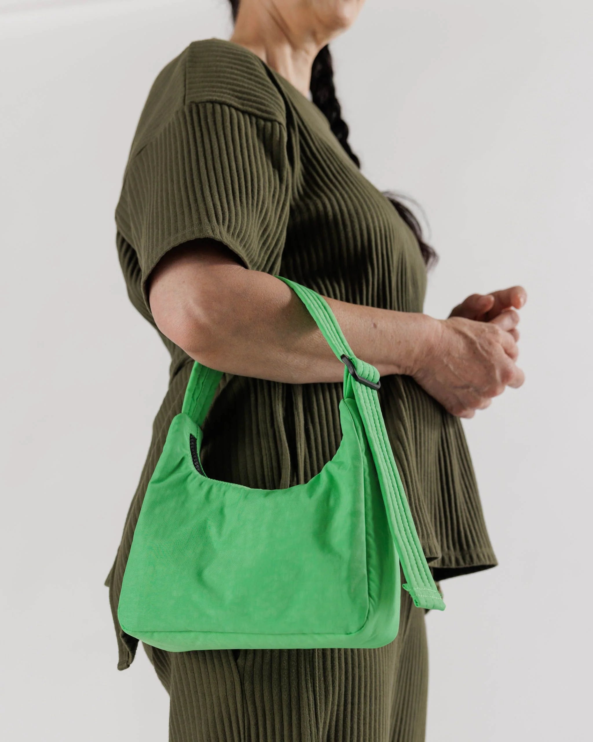 Mini Nylon Shoulder Bag | Aloe