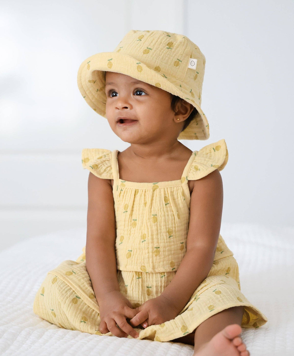 Cotton Muslin Bucket Hat | Lemons