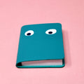 Googly Eye Mini Leather Notebook | Turquoise