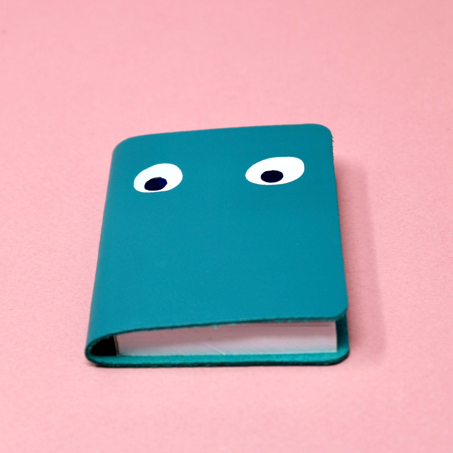 Googly Eye Mini Leather Notebook | various colours