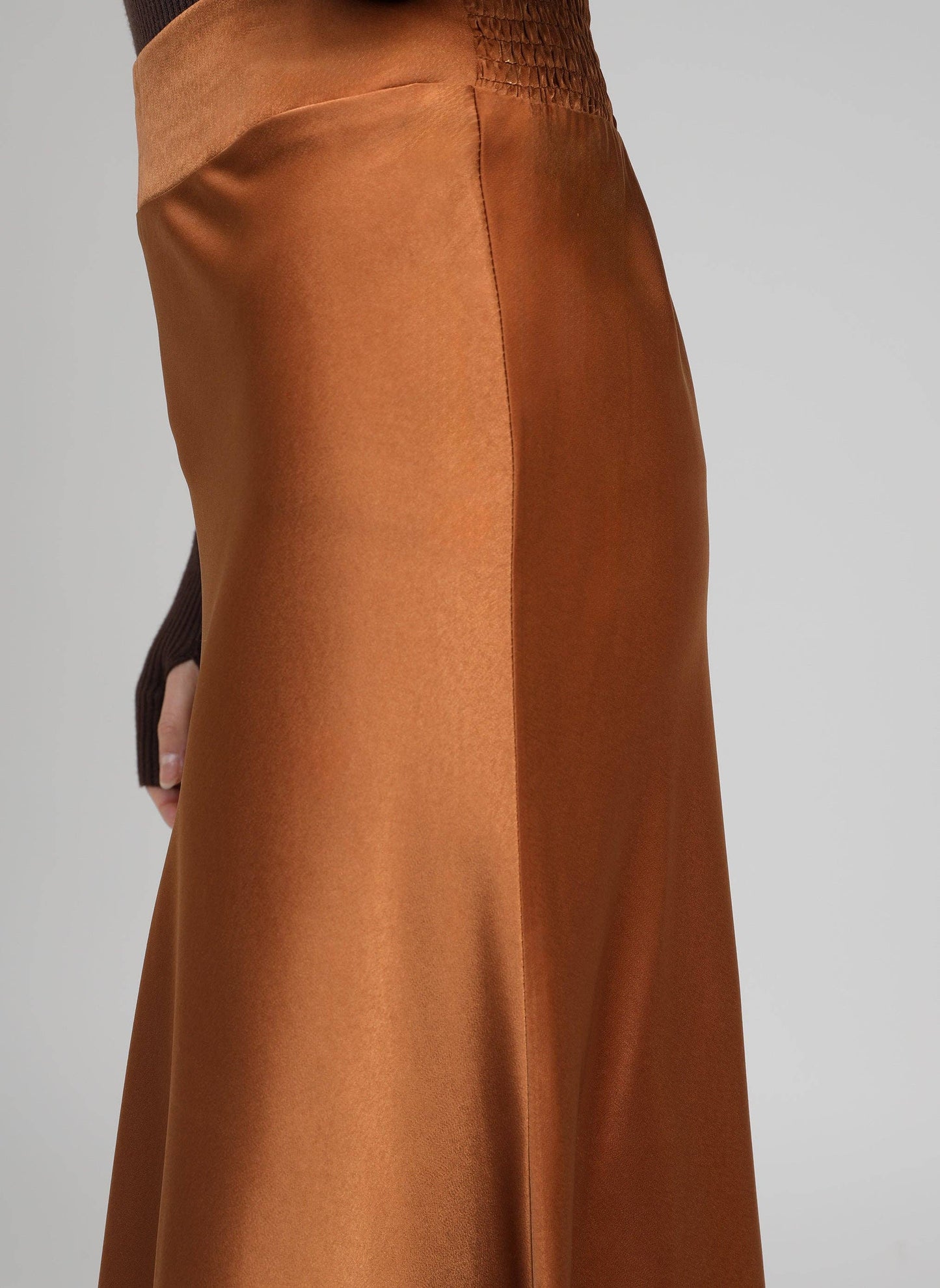 Jakia Skirt | Suede Brown