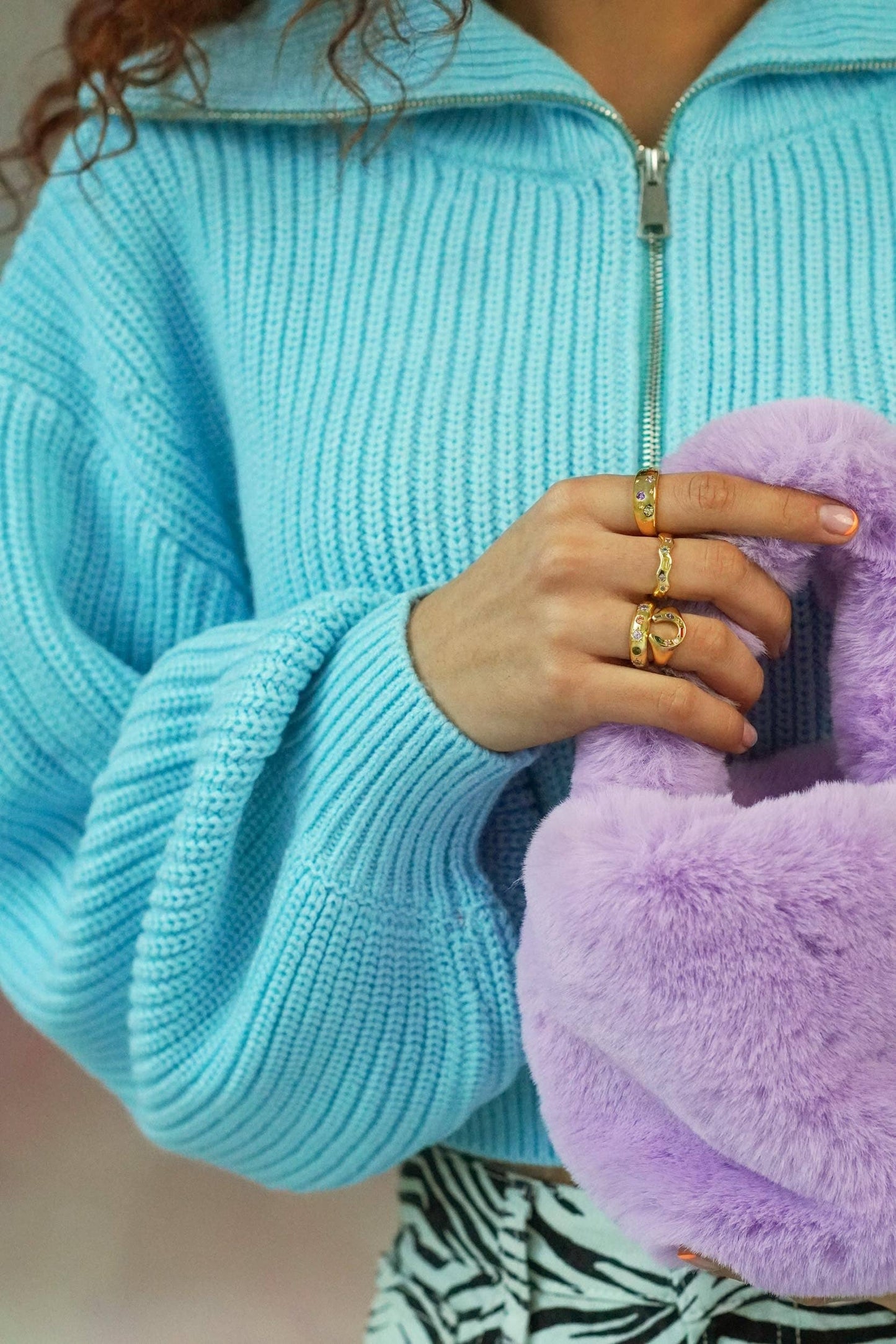 Pastel Jewelled Wiggle Ring