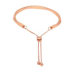 Metal Cuff Slider Bracelet | Rose Gold