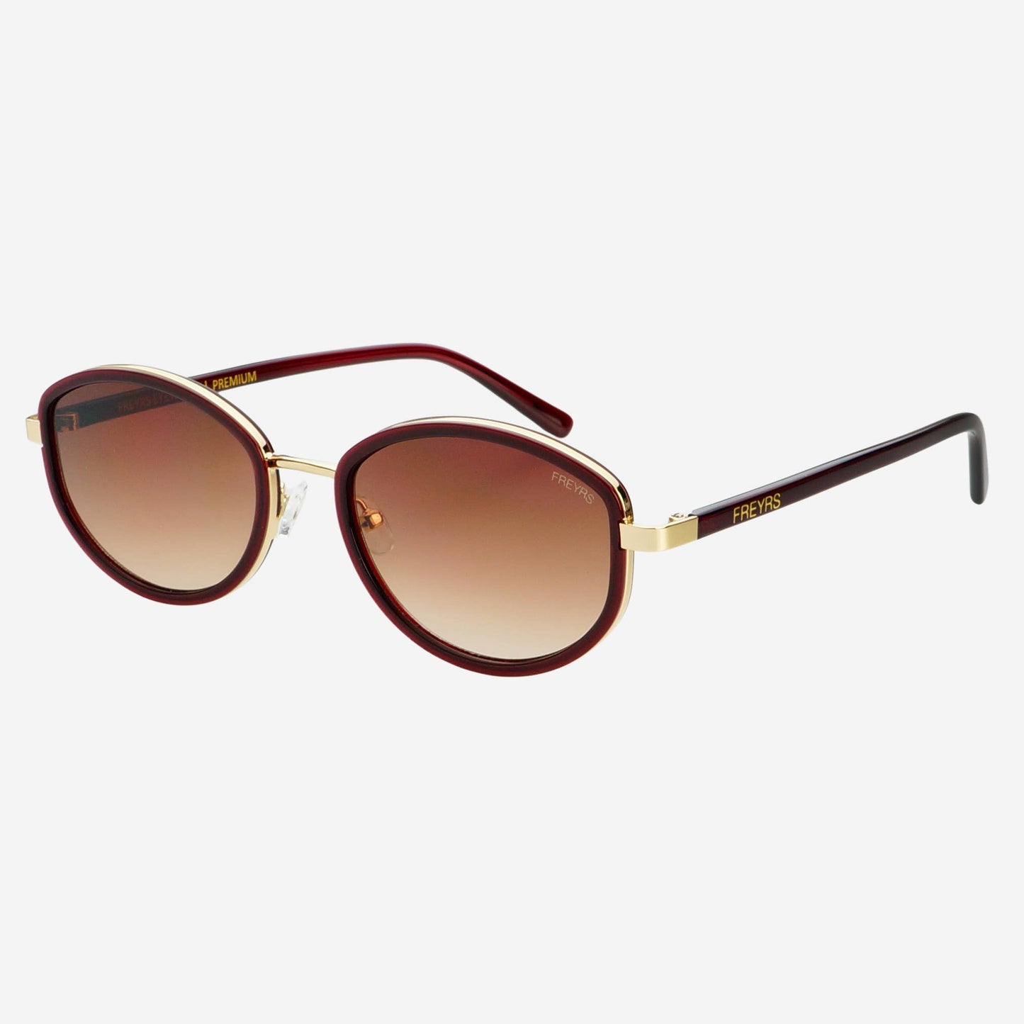 Jordan Oval Sunglasses | Burgundy