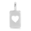 Cut Out Heart Charm | Silver - Charm Garden
