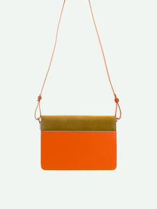 satchel | arancia orange + dolce pink + lemon leaf