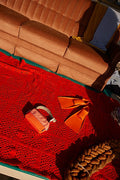 fanny pack | colourblocking | coral pink + lifebuoy orange