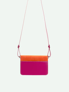 shoulder bag | positano purple + aranica orange