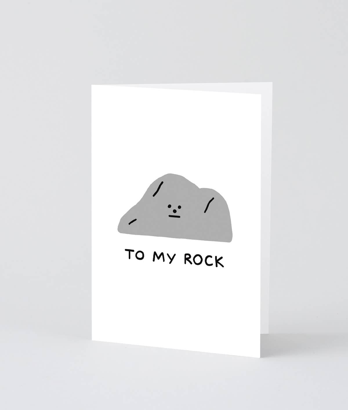 To My Rock Greetings Card