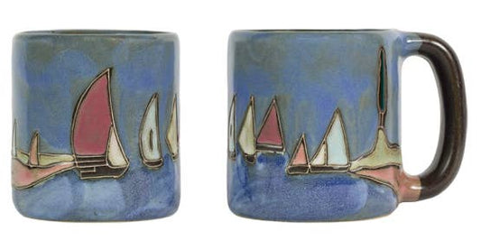 Mara Stoneware Mug | Sail Boats