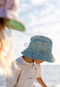 Wide Brim Bucket Hat | Shooting Hoops