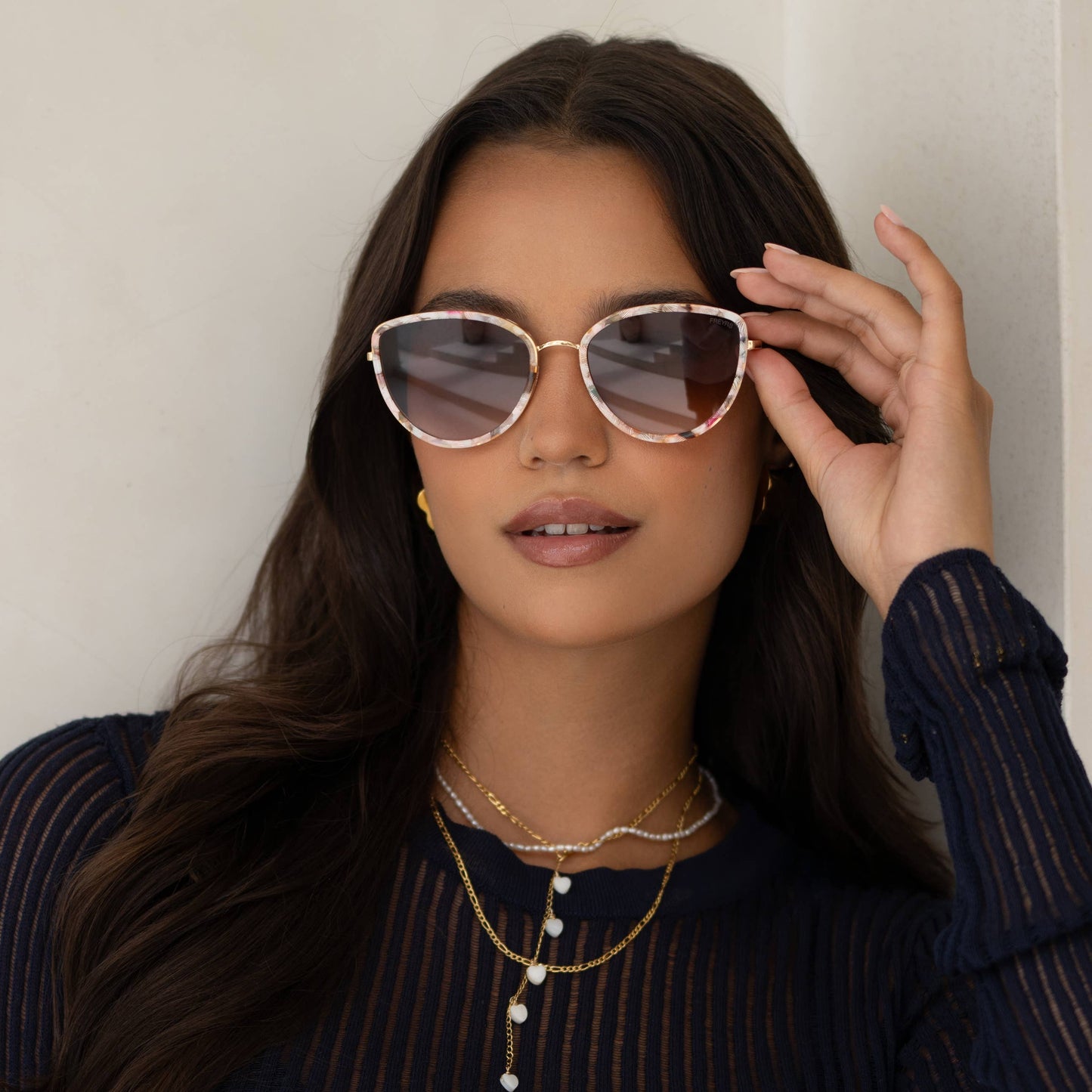 Luna Cat Eye Sunglasses | Rose Tortoise