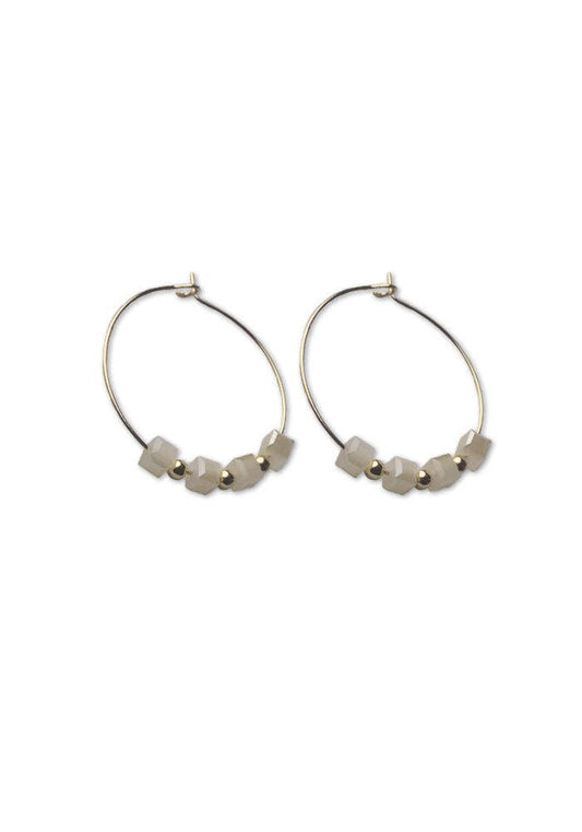 Cube Hoops | Gold & Silver