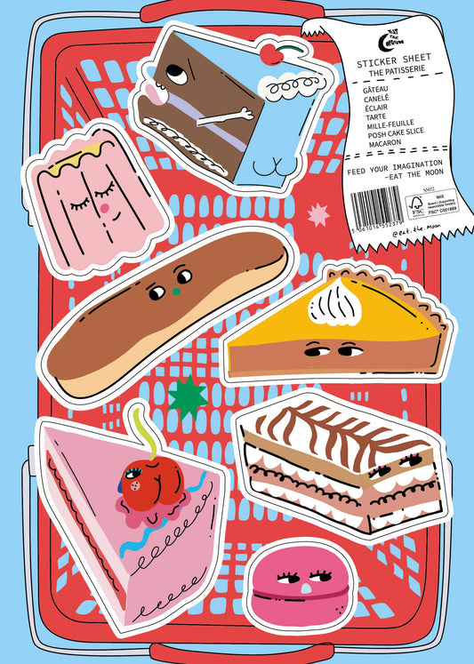 the patisserie | A5 Sticker Sheet