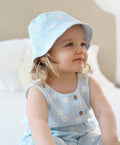 Cotton Muslin Bucket Hat | Daisy Blue