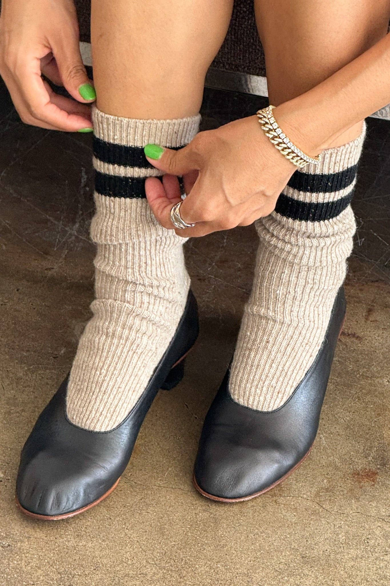 Snow Varsity Socks | Various Colours