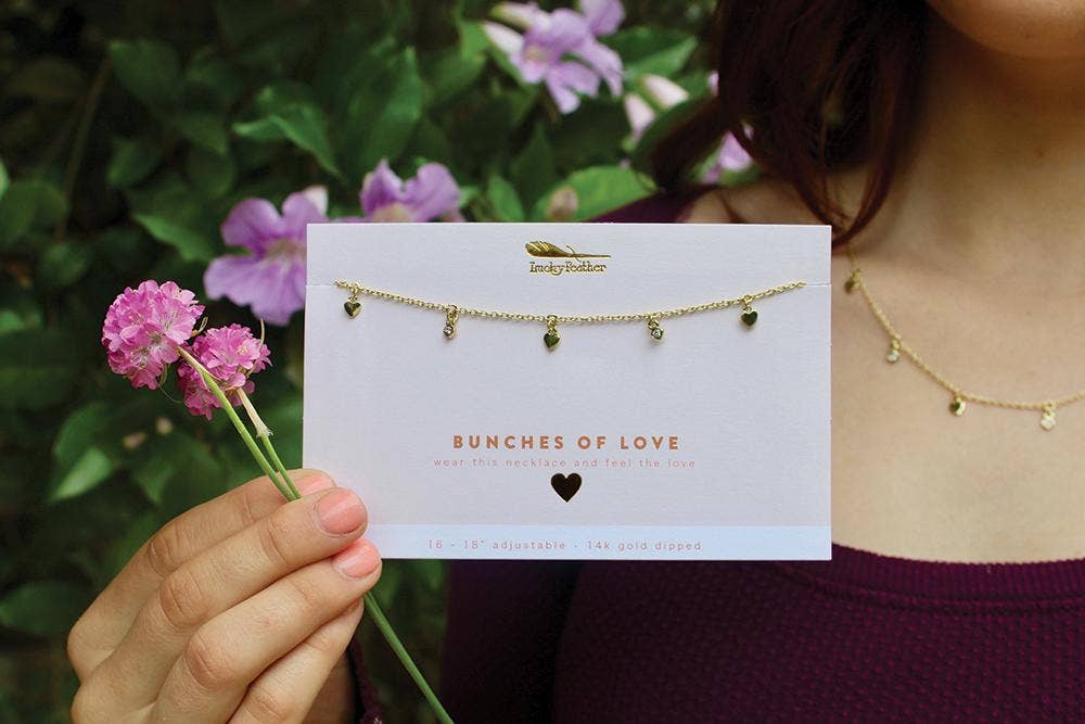 Dangle Necklace Gold | BUNCHES OF LOVE