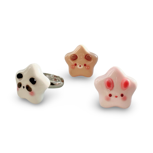 Star Animal Ring | Bunny, Bear & Panda