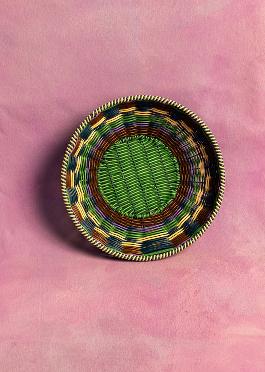 Woven Bowl | Brown/Green