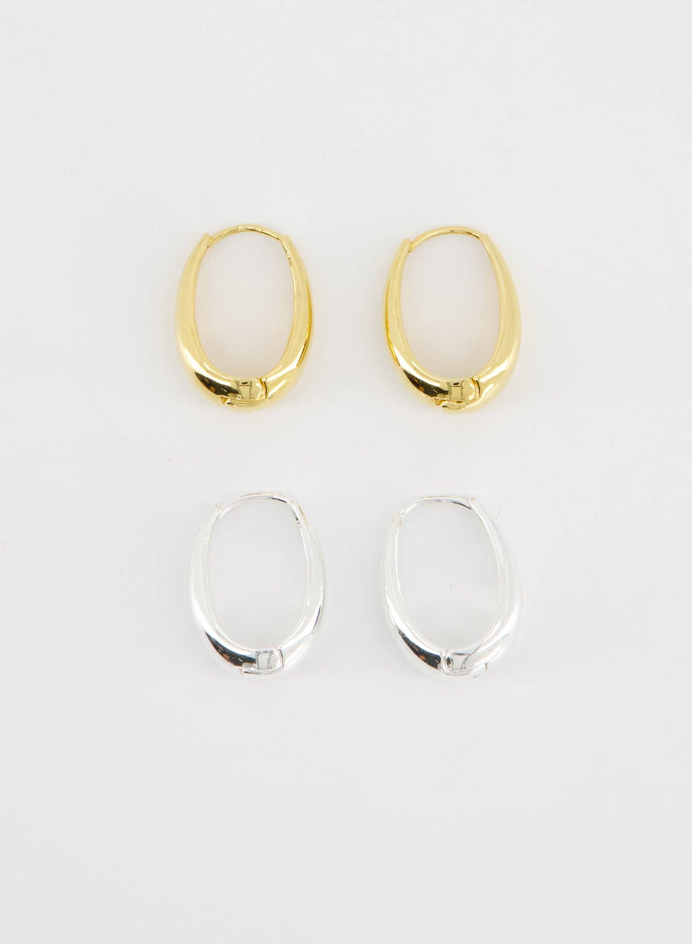 Teardrop Click Hoops | Various Colour