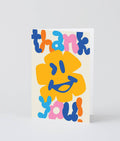 Big Thank You Flowers Embossed Greeting Card