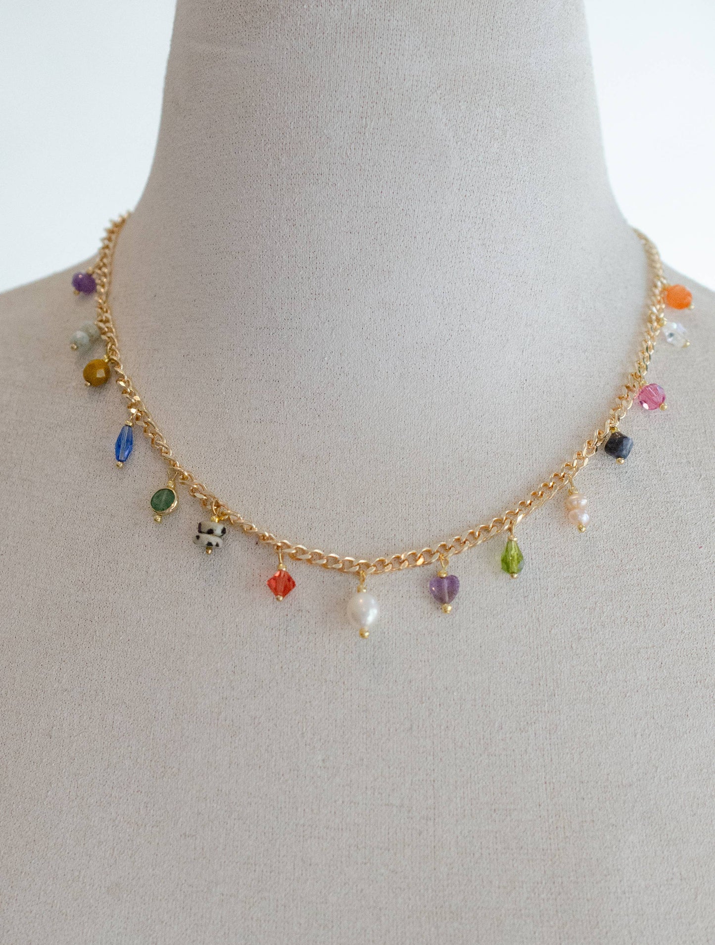 Multicharm Chain Necklace