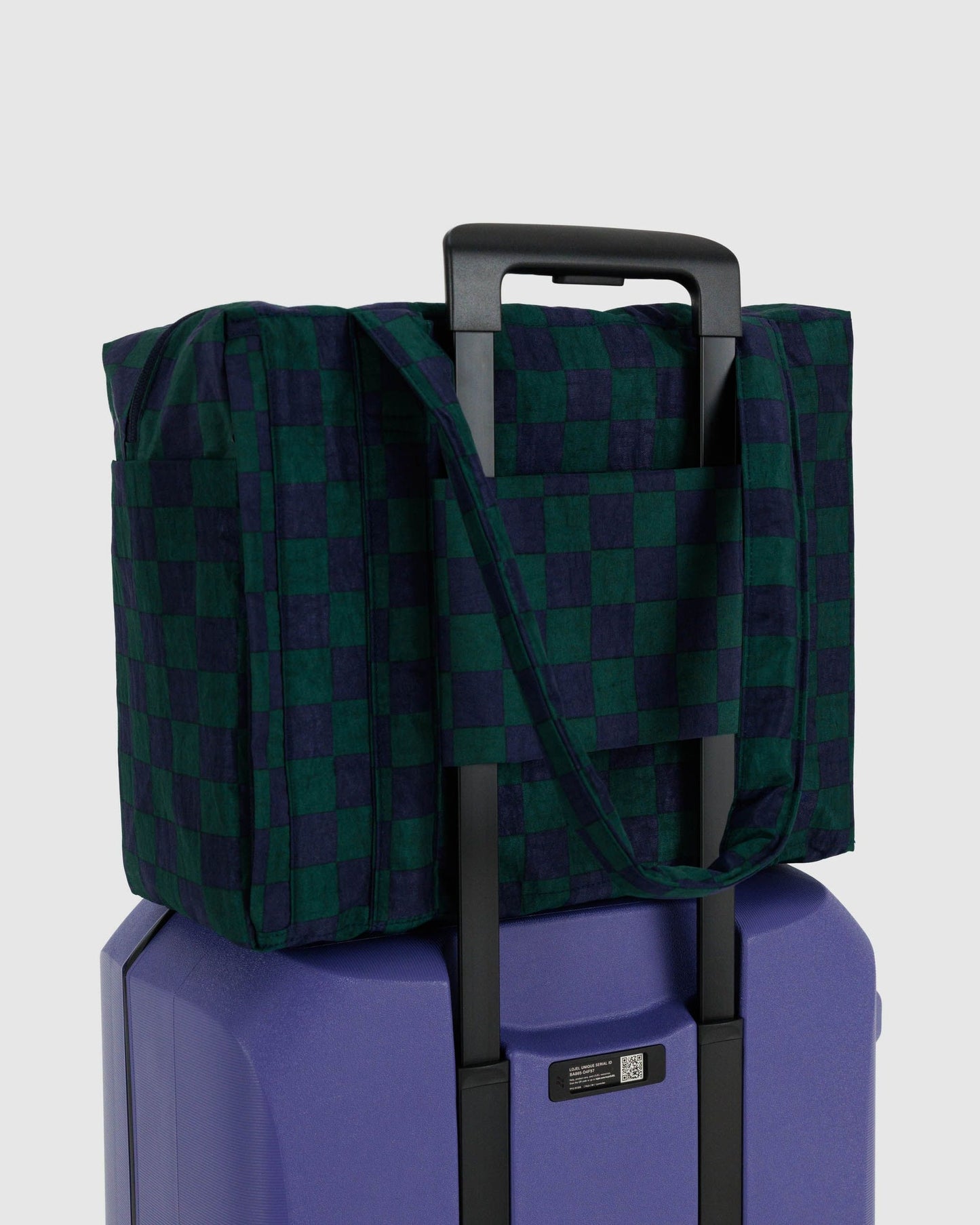 Cloud Carry-on | Navy Green Checks