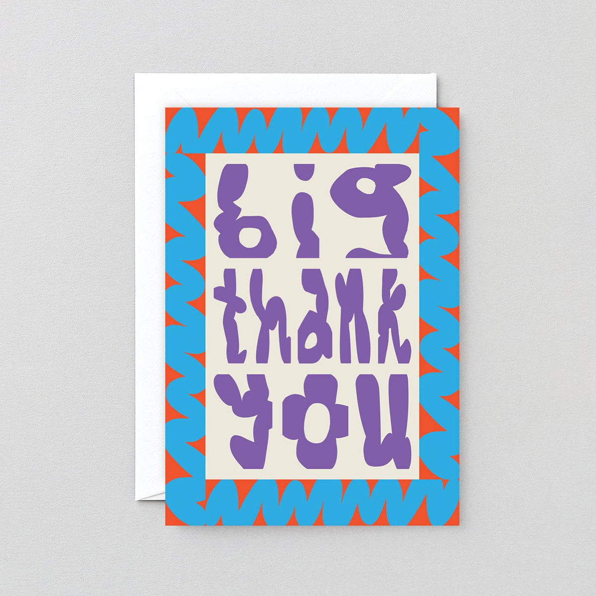 Thank You Border Embossed Greeting Card