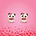 Panda Love | Stud Earrings