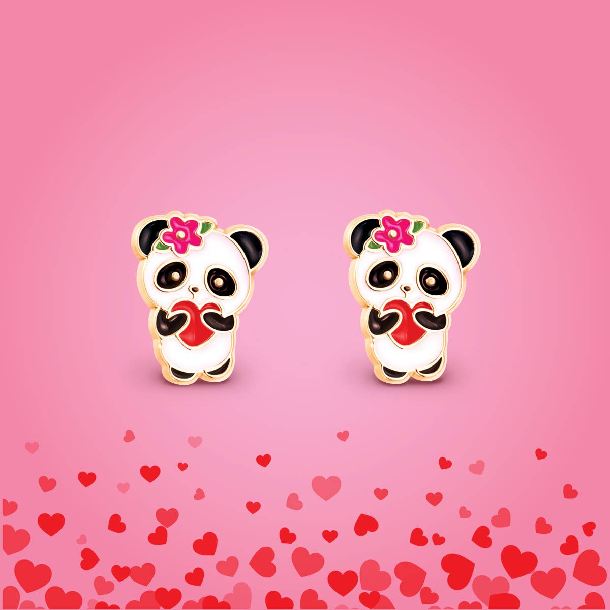 Panda Love | Stud Earrings