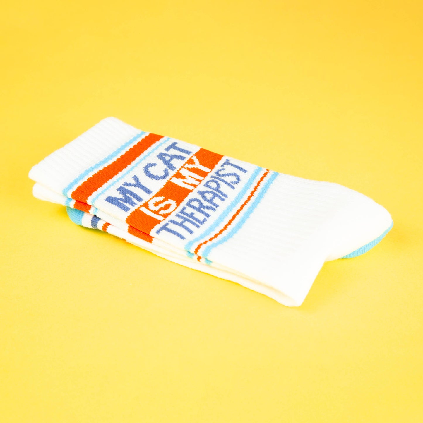 My Cat Is My Therapist | Gym Crew Socks