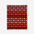 Quilt Star Throw | Wine Red